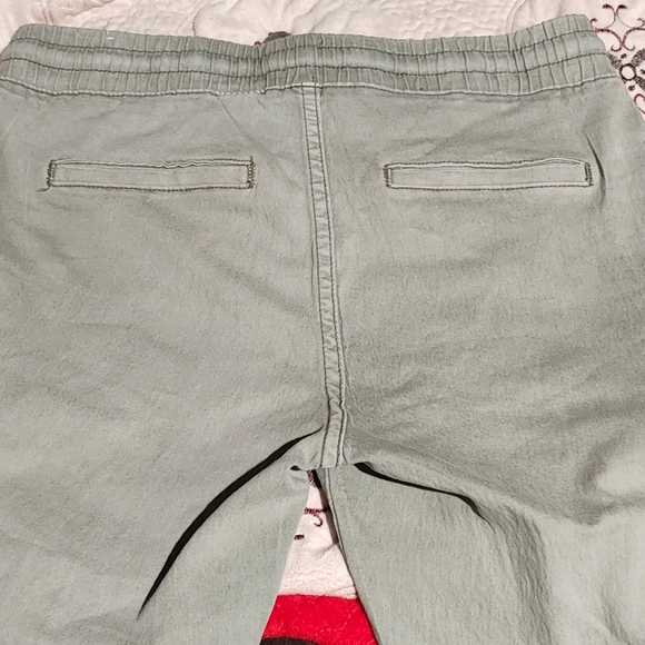 Light Sage Cargo Pants with Drawstring - Picture 4 of 6